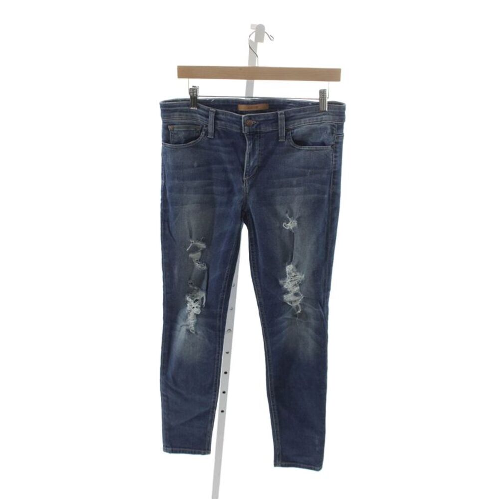 Joes Jeans Womens Skinny Distressed Blue Jeans Mid Rise Size 30